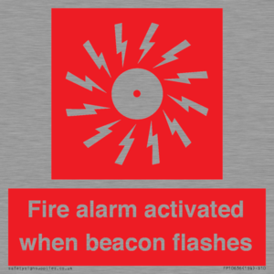 Fire alarm activated when beacon flashes